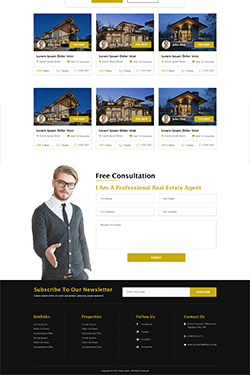 Hosting Company Layout Preview